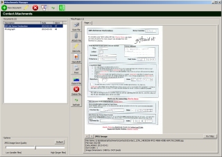 Scanned Gift Aid Declartation Form