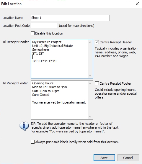 Location Editor